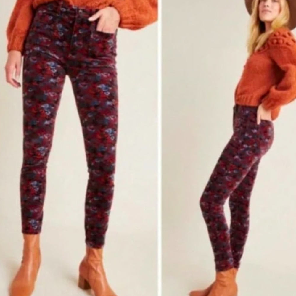 Pilero and the Letterpress Anthropologie Size UK6 USA 26 High Rise Skinny Pant